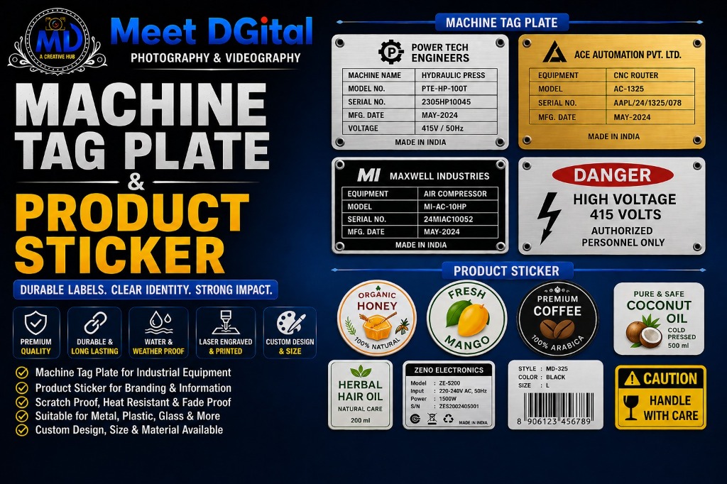 Machine Tag Plate & Product Sticker